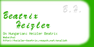 beatrix heizler business card